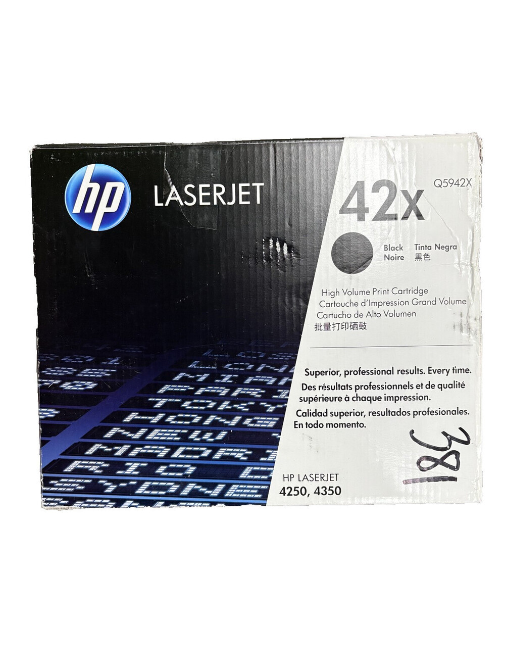 (A) Genuine HP 42X Q5942X Black High Yield Toner 4250 4350 OEM New Open Box